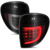 ANZO 2004-2007 Dodge Grand Caravan LED Tail Lights w/ Light Bar Black Housing Smoke Lens ANZO