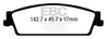 EBC 15+ Cadillac Escalade 6.2 2WD Ultimax2 Rear Brake Pads EBC