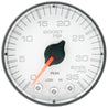 Autometer Spek-Pro 2 1/16in 35PSI Stepper Motor W/Peak & Warn White/Black Boost Gauge AutoMeter
