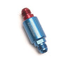 Russell Performance Red/Blue Anodized (3-1/4in Length 1-1/4in dia. -8 male inlet/outlet) Russell