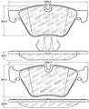 StopTech Performance 12 BMW X1 / 09-13 Z4 / 06 325 Series (Exc E90) Front Brake Pads Stoptech