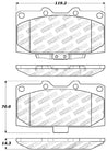 StopTech Performance 06-07 Subaru Impreza WRX/WRX STi Front Brake Pads Stoptech