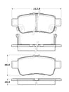 StopTech Street Touring 06-13 Honda Odyssey Rear Brake Pads Stoptech