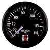 Autometer Stack Instruments 52mm 50-115 Celsius 3/8 BSPT (M) Mechanical Water Temp Gauge - Black AutoMeter