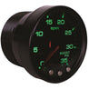 Autometer Spek-Pro Gauge Boost 2 1/16in 35psi Stepper Motor W/Peak & Warn Blacksmoke//Black AutoMeter