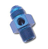 Russell Performance -6 AN Flare to 3/8in Pipe Pressure Adapter (Blue) Russell
