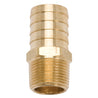 Edelbrock Fitting Brass Hose 1 00In Hose I D X 3/4-14 Pipe for Sb-Chrys Manifolds Edelbrock