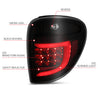 ANZO 2004-2007 Dodge Grand Caravan LED Tail Lights w/ Light Bar Black Housing Smoke Lens ANZO