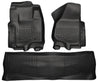 Husky Liners 2012.5 Ford SD Crew Cab WeatherBeater Combo Black Floor Liners (w/o Manual Trans Case) Husky Liners