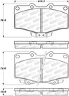 StopTech Street Brake Pads - Front Stoptech