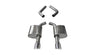 Corsa 15-19 Dodge Charger 6.4L/17-19 Dodge Charger 5.7L Polished Sport AxleBack Exhaust w/4.5in Tips CORSA Performance