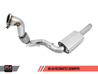 AWE Tuning Audi B9 A4 SwitchPath Exhaust Dual Outlet - Chrome Silver Tips (Includes DP and Remote) AWE Tuning