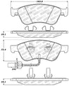 StopTech Performance 07-10 Audi S6/S8 Front Brake Pads Stoptech