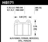 Hawk 69-77 & 84-89 Porsche 911 DTC-30 Front Race Brake Pads Hawk Performance