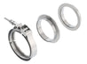 Borla Universal 3in Stainless Steel 3pc V-Band Clamp w/ Male and Female Flanges Borla