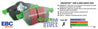 EBC 14+ Infiniti QX60 3.5 Greenstuff Front Brake Pads EBC