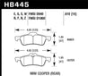 Hawk 02-06 Mini Cooper / Cooper S HP+ Street Rear Brake Pads Hawk Performance