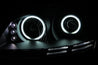 ANZO 2006-2009 Volkswagen Rabbit Projector Headlights w/ Halo Black (CCFL) ANZO