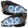 Oracle 08-11 Mercedes Benz C-Class Pre-Assembled Headlights - Chrome Housing - White ORACLE Lighting