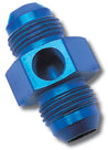 Russell Performance -8 AN Fuel Union Pressure Adapter (Blue) Russell