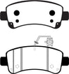 EBC 14-16 Ram Trucks Promaster 3.6 Ultimax2 Rear Brake Pads EBC