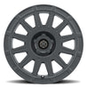 ICON Ricochet 15x7 5x100 15mm Offset 4.6in BS 56.1mm Bore Satin Black Wheel ICON