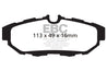 EBC 10-14 Ford Mustang 3.7 Redstuff Rear Brake Pads EBC