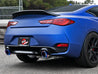 aFe POWER Takeda 2.5in 304 SS Axle-Back Exhaust w/ Blue Flame Tips 17-19 Infiniti Q60 V6-3.0L (tt) aFe