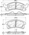 StopTech Performance 90-98 Buick Skylark / 90-98 Pontiac Grand Am Front Brake Pads Stoptech