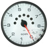 Autometer Spek-Pro Gauge Tachometer 5in 8K Rpm W/Shift Light & Peak Mem White/Black AutoMeter