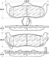 StopTech Street Touring 04-15 Nissan Titan Rear Brake Pads Stoptech