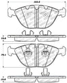 StopTech Performance 06-09 BMW M5 E60 / 07-09 M6 E63/E63 Front Brake Pads Stoptech