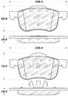 StopTech Performance 01-09 Volvo S60 / 99-06 S80 / 01-07 V70/V70R Front Brake Pads Stoptech