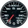 Autometer Spek-Pro Gauge Oil Temp 2 1/16in 300f Stepper Motor W/Peak & Warn Blk/Blk AutoMeter