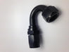 Fragola -16AN x 150 Degree Pro-Flow Hose End - Black Fragola