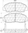 StopTech Performance 97-99 Acura CL/ 97-01 Integra Type R/91-95 Legend/91-05 NSX Front Brake Pads Stoptech