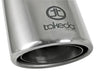 aFe Takeda 304 Stainless Steel Clamp-On Exhaust Tip 2.5in. Inlet / 4in. Outlet / 8in. L - Polished aFe