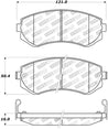 StopTech Street Touring 89-06/96 Nissan 240SX Front Brake Pads Stoptech