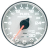 Autometer Spek-Pro Gauge Fuel Press 2 1/16in 30psi Stepper Motor W/Peak & Warn Slvr/Chrm AutoMeter