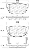 StopTech Performance Hyundai Elantra/Tiburon / Kia Spectra / Nissan Maxima/Stanza Rear Brake Pads Stoptech