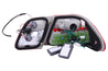 ANZO 1996-2002 Mercedes Benz E Class W210 LED Taillights Red/Clear ANZO