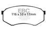 EBC 92-93 Toyota Pick-Up Extra Cab Ultimax2 Front Brake Pads EBC