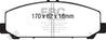 EBC 06-07 Infiniti QX56 5.6 (Akebono) Extra Duty Front Brake Pads EBC