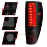 ANZO 2004-2012 Chevrolet Colorado/ GMC Canyon LED Tail Lights w/ Light Bar Black Housing Smoke Lens ANZO
