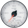 Autometer Spek-Pro 2 1/16in 100PSI Stepper Motor W/Peak & Warn White/Black Boost Gauge AutoMeter
