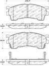 StopTech Street Touring 93-97 Ford Probe / 93-97 Mazda MX-6 Front Brake Pads Stoptech