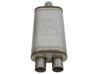 aFe MACHForce XP SS Muffler 2.5in Center Inlet / 2.5in Dual Outlets 18in L x 9in W x 4in H Body aFe