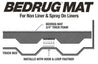 BedRug 2017+ Honda Ridgeline (2pc Floor) Mat (Use w/Spray-In & Non-Lined Bed) BedRug