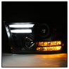 Spyder Dodge Ram 13-15 Projector Headlights Light Bar DRL Black PRO-YD-DR13-LBDRL-BK SPYDER