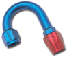 Russell Performance -6 AN Red/Blue 180 Degree Full Flow Hose End (1in Centerline Radius) Russell